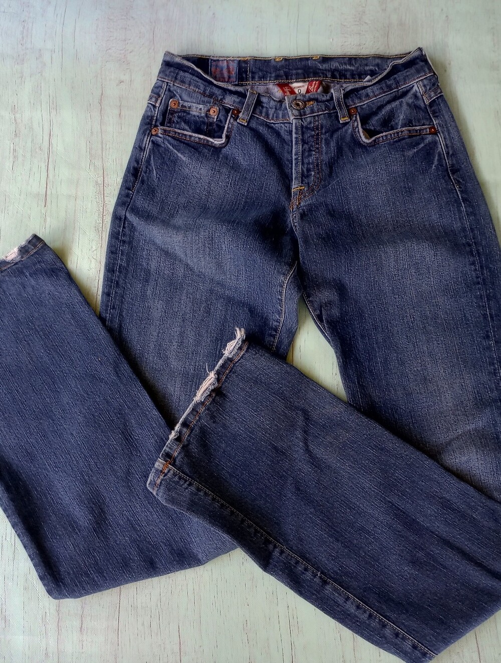 Lucky Brand Jeans Womens Size 0/25x33 Easy Rider Blue Denim Pants USA